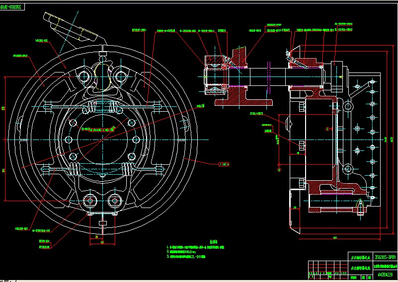QC023-气压(凸轮)鼓式制动器设计聚力设计[全套CAD和文档]