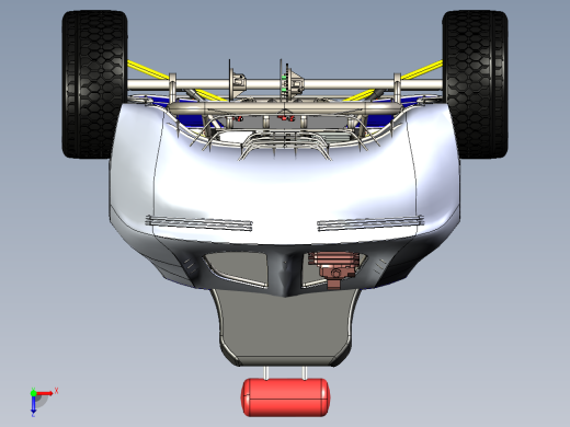 08-仿布加迪UTV跑车结构3D图纸 Solidworks设计 附STEP俯视缩略图