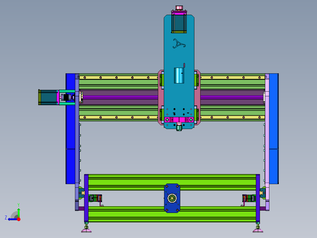 木工模具电脑小型精雕机右视图