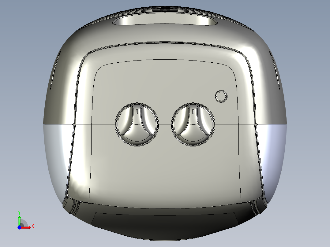 便携式空调（壳体细节）前视图