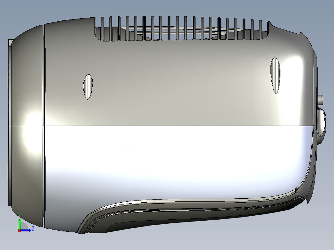 便携式空调（壳体细节）左视图