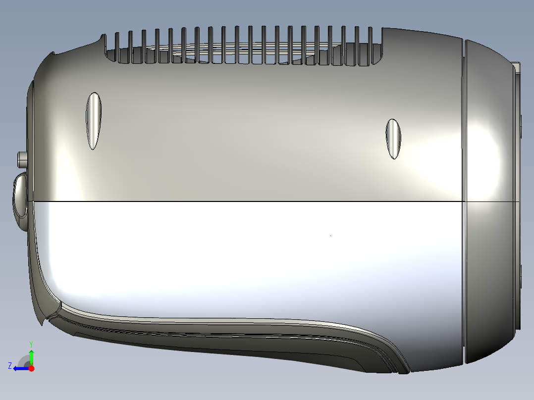 便携式空调（壳体细节）右视图