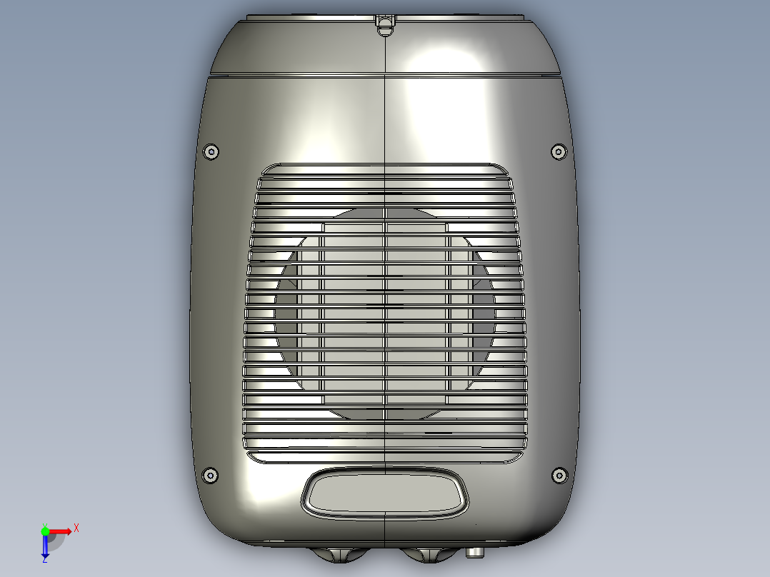 便携式空调（壳体细节）俯视图