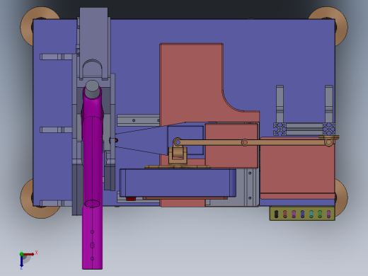 自动打孔机三维SW模型俯视缩略图