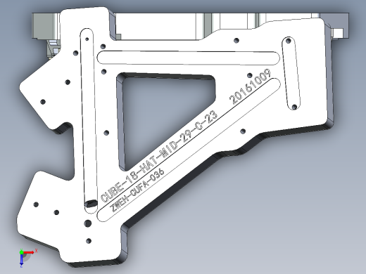 碳纤维自行车车架冲压模具俯视缩略图