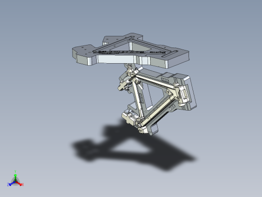 碳纤维自行车车架冲压模具正等轴测缩略图