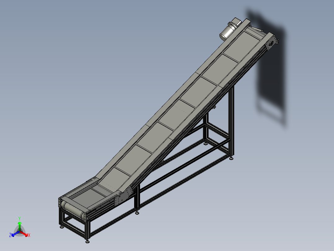 爬坡输送机三维图 1354128