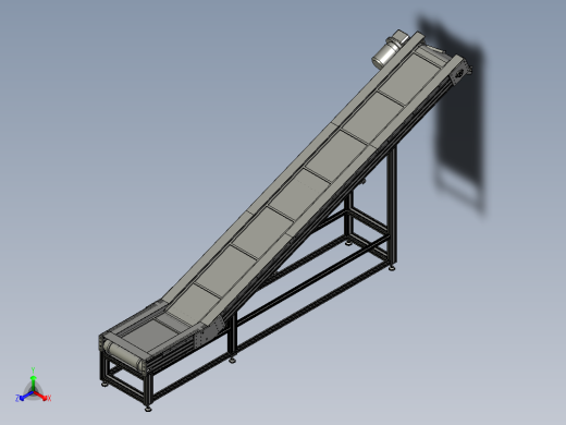 爬坡输送机三维图 1354128