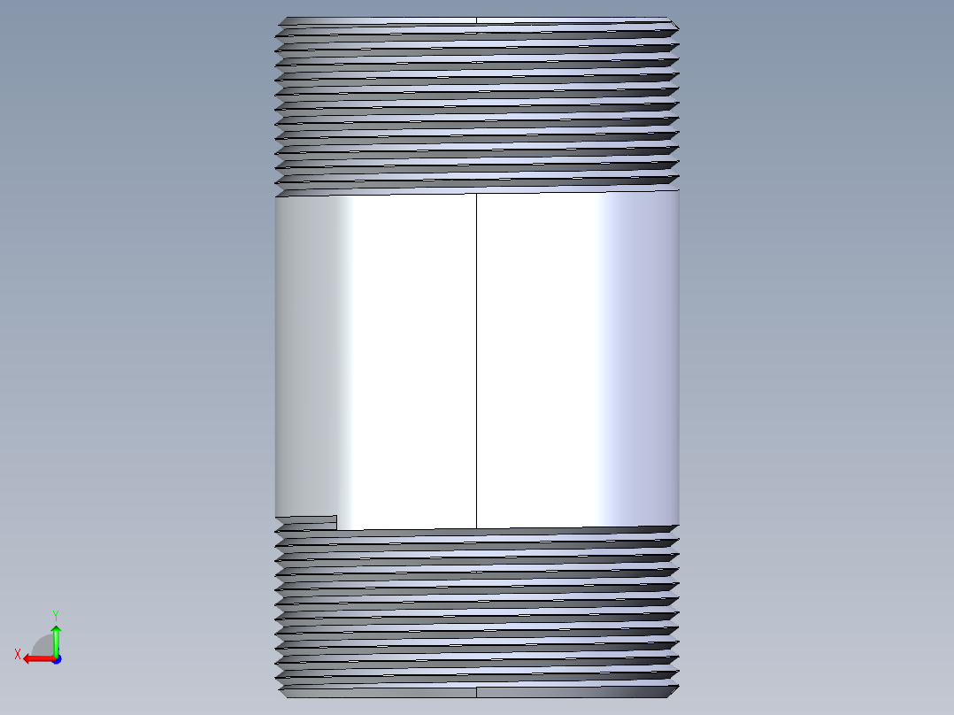 聚氯乙烯配件33-Sch80_Nipple_MPTxMPT_861-254_2in x 4in后视图