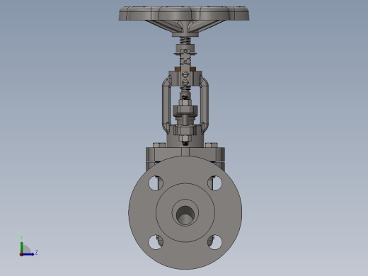 dn40-pn160截止阀左视缩略图