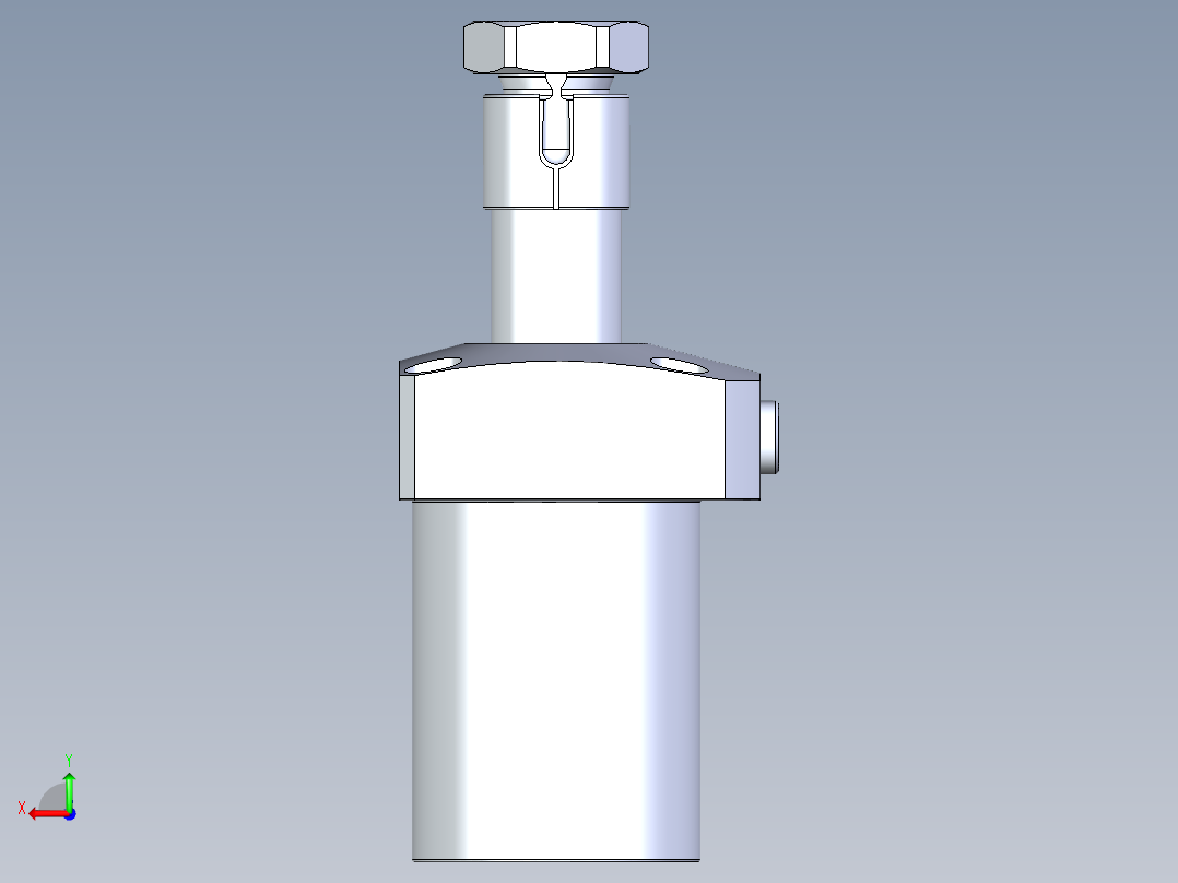 KOSMEKLHA0550-CL-Q15多系列多零件图纸模型后视图