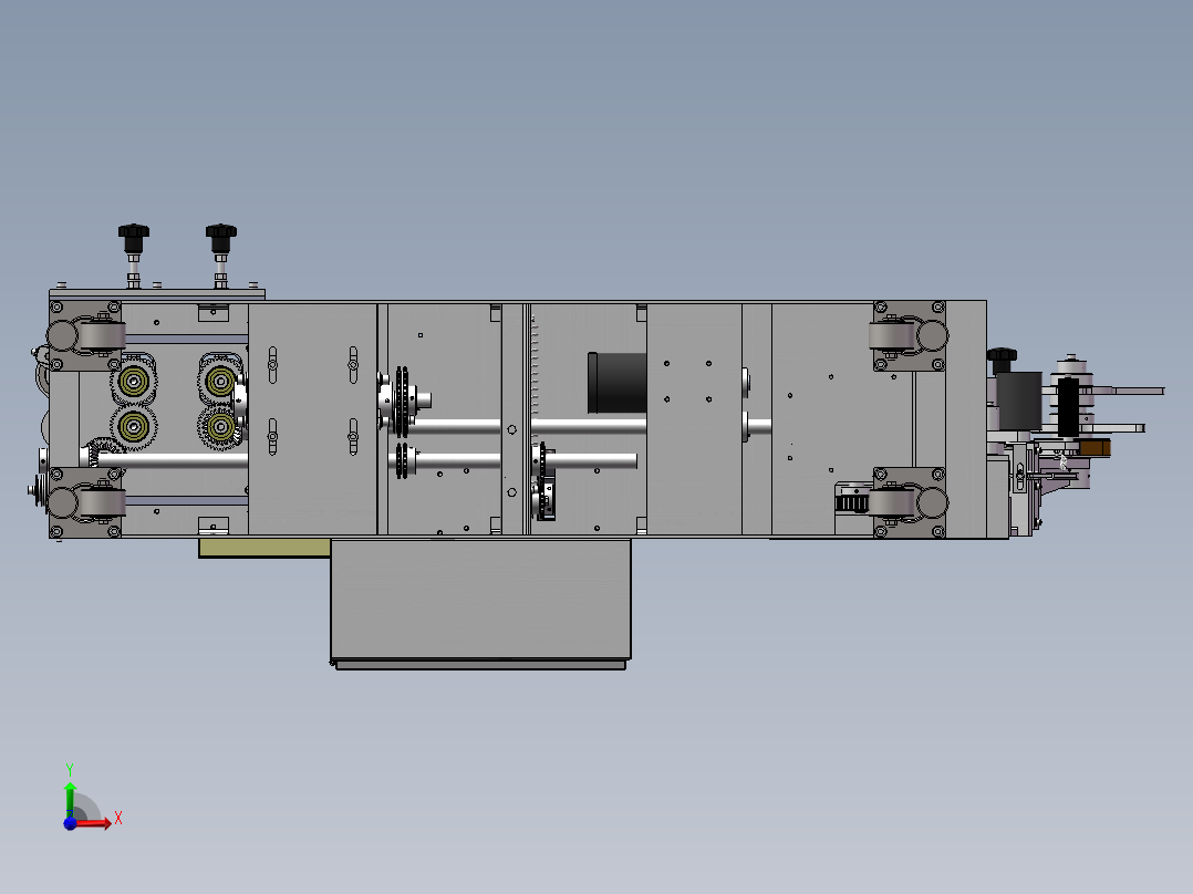 筷子吸管类包装机sw18可编辑前视图