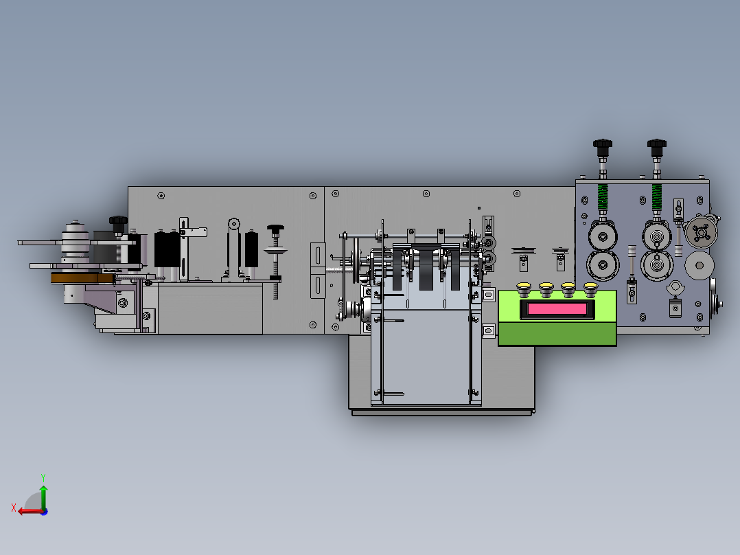 筷子吸管类包装机sw18可编辑后视图