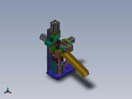 海鸥吹响器自动化打孔sw17正等轴测缩略图