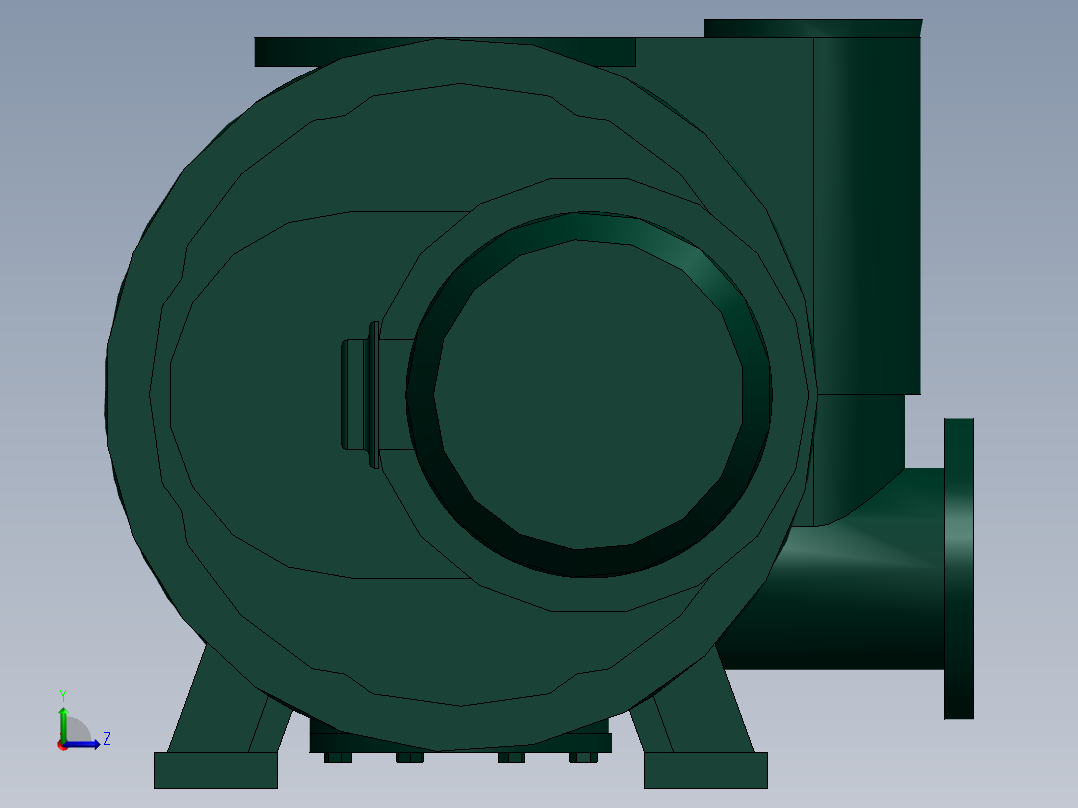 ZJY-300A罗茨泵(四川南光)左视图