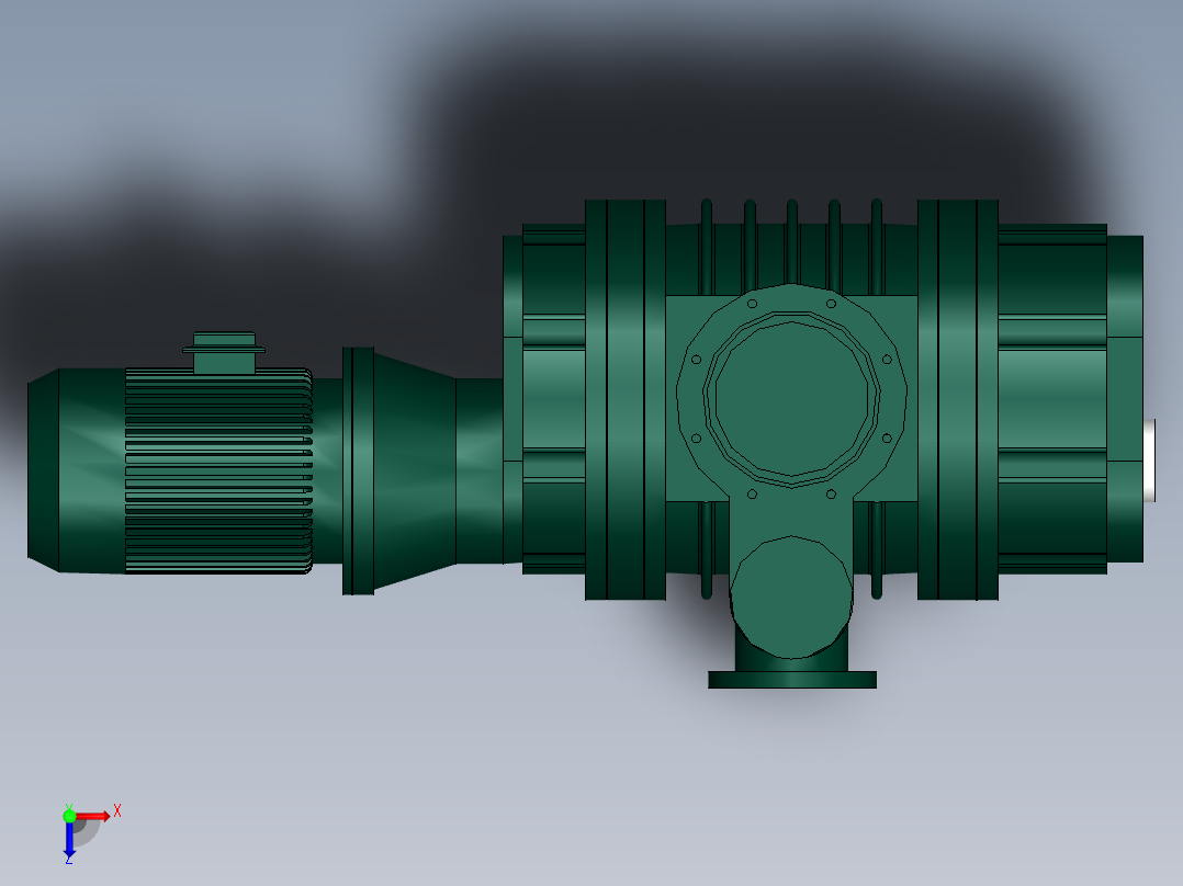 ZJY-300A罗茨泵(四川南光)俯视图