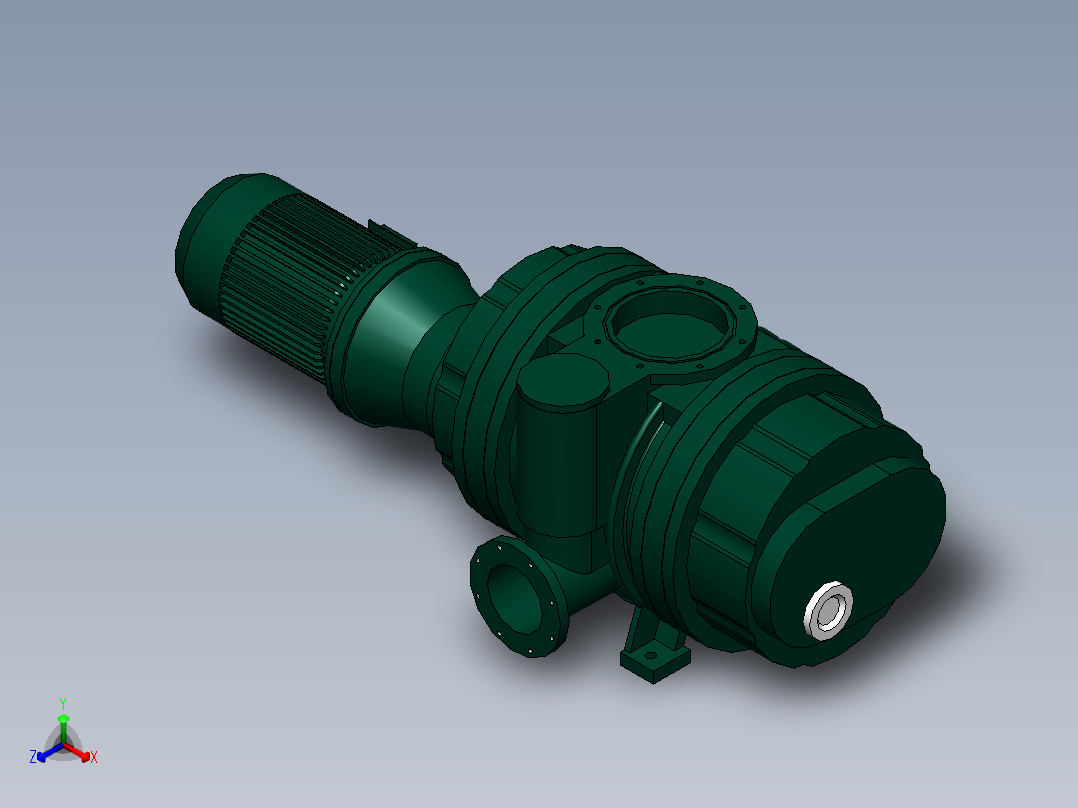 ZJY-300A罗茨泵(四川南光)正等轴测图