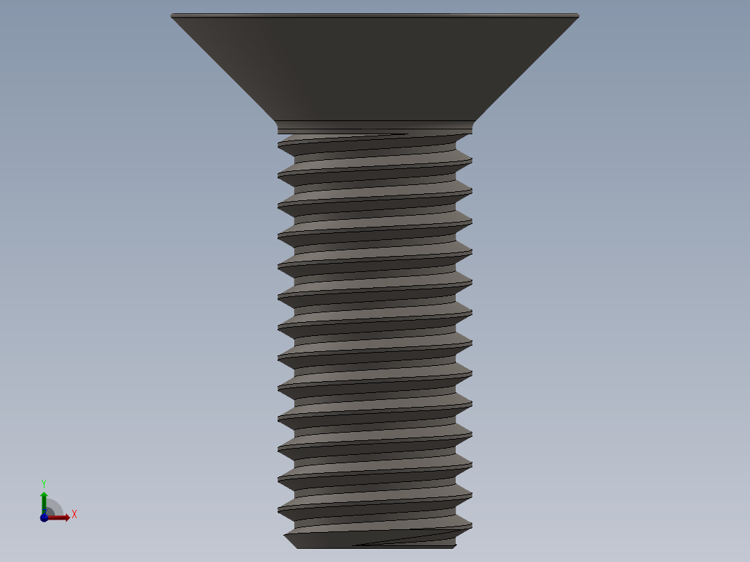 Screw_ISO_10642_M8x22_A2.SLDPRT前视图