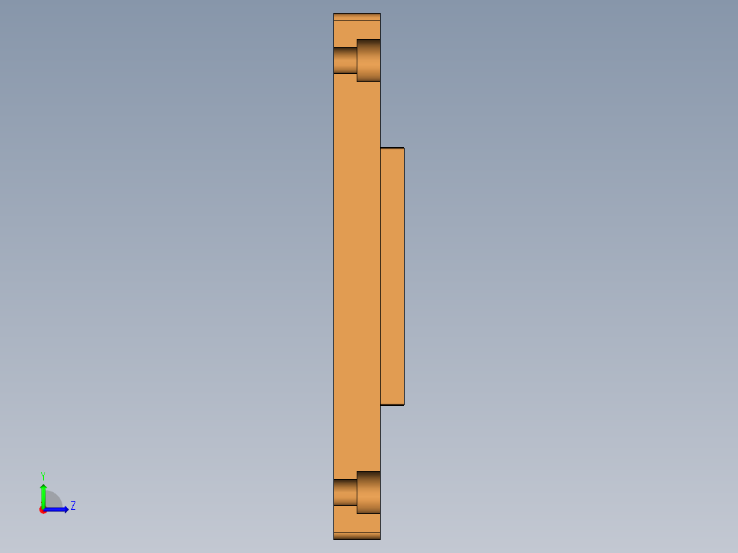 MD1-CAMERA小件CNC工装夹具三维模型-CNC2-210603左视图