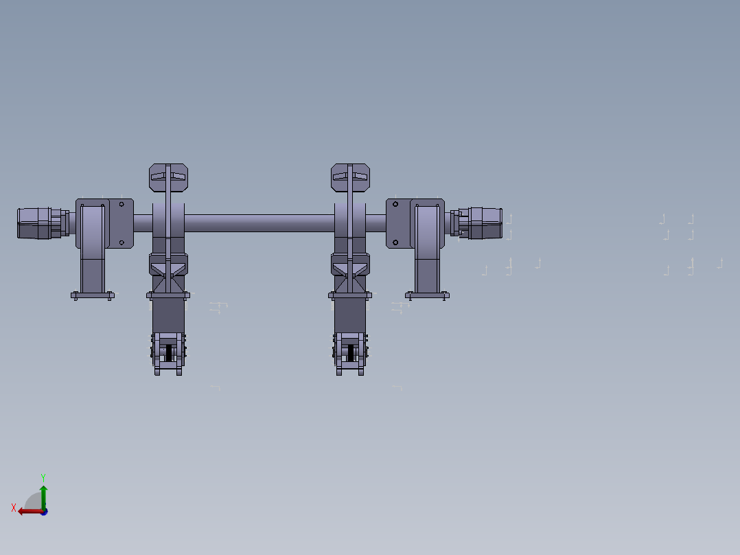 定向钻机自动装杆机构设计（SW三维模型+CAD图纸+说明书）后视图