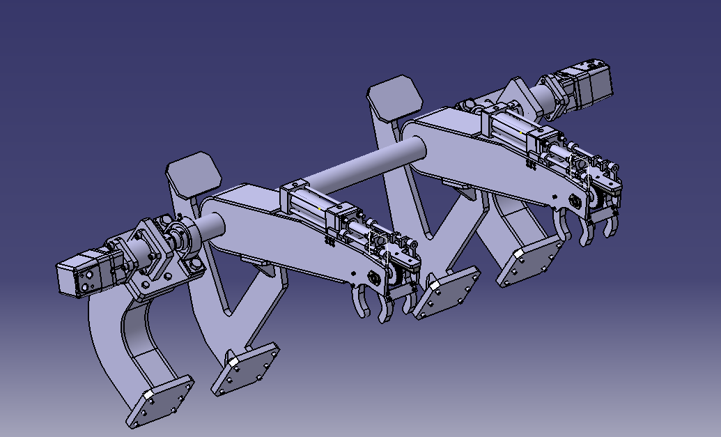 定向钻机自动装杆机构设计（SW三维模型+CAD图纸+说明书）