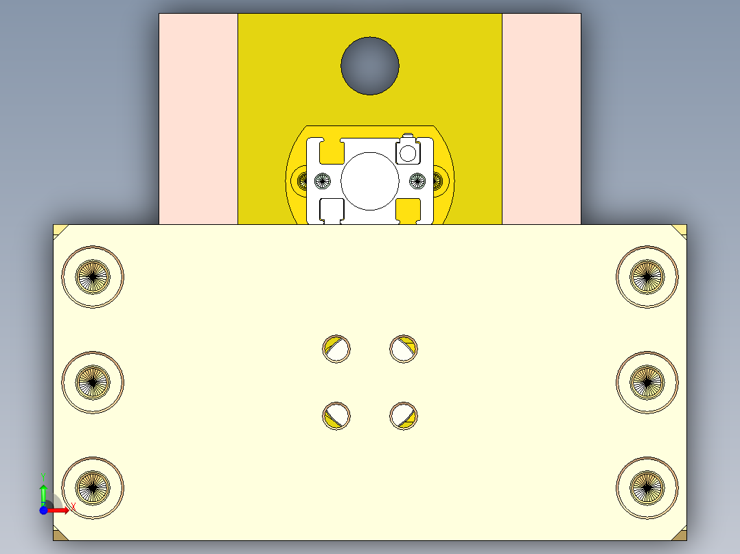 自制无限旋转夹爪前视图