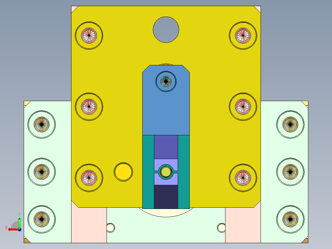 自制无限旋转夹爪后视图