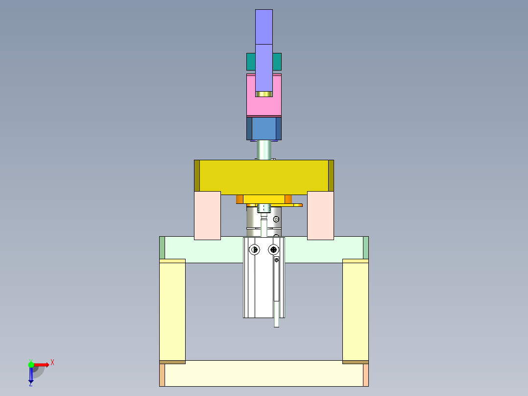 自制无限旋转夹爪俯视图