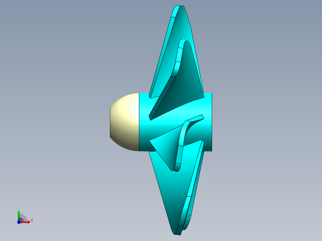 风扇叶片前视图