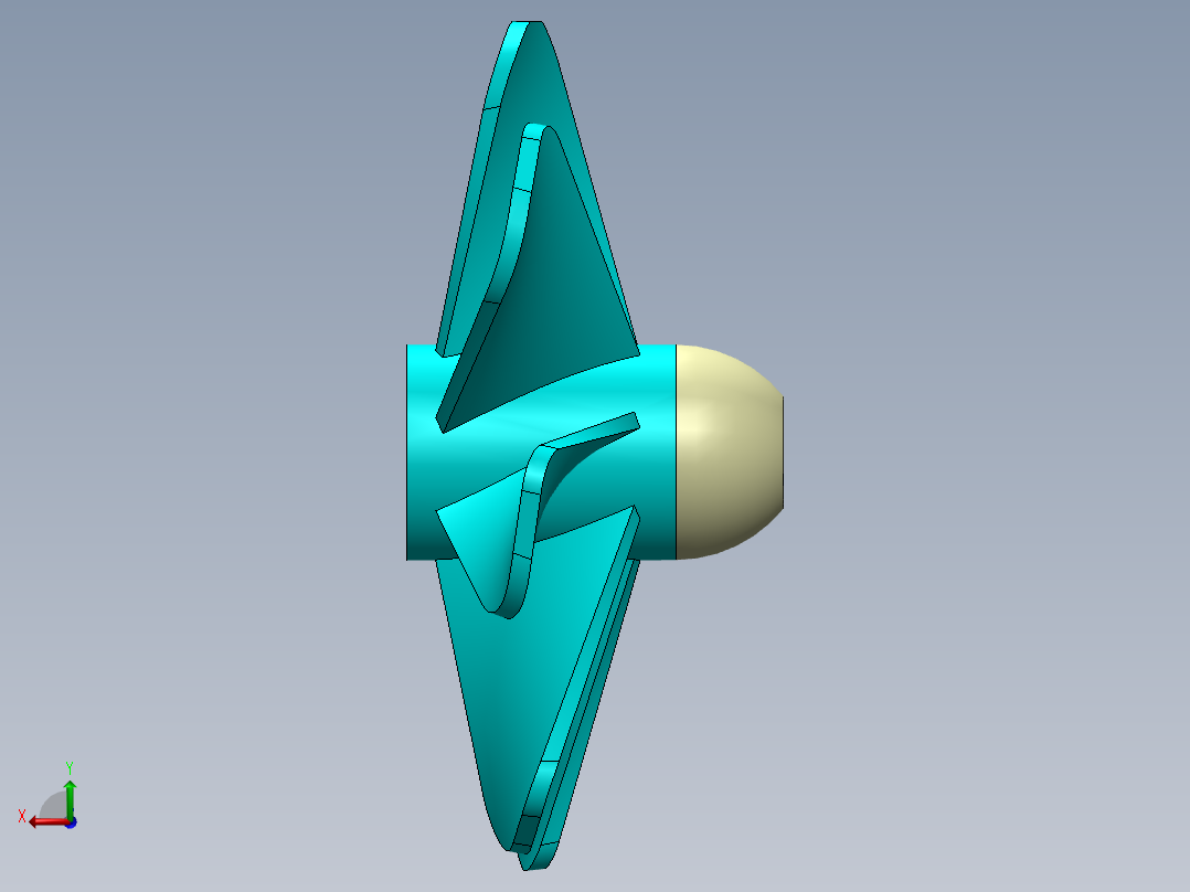 风扇叶片后视图