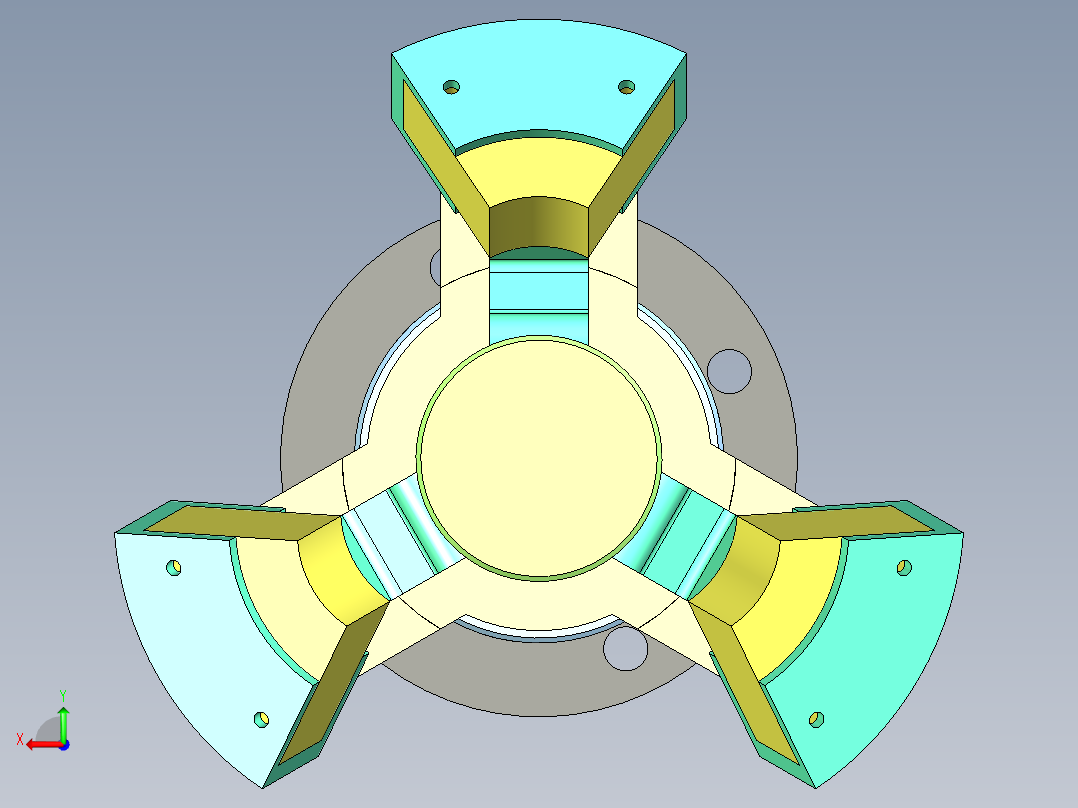 夹持旋盖头后视图