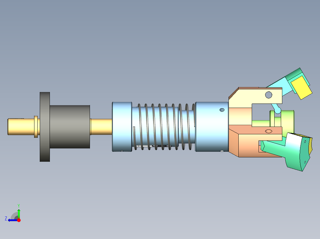 夹持旋盖头右视图