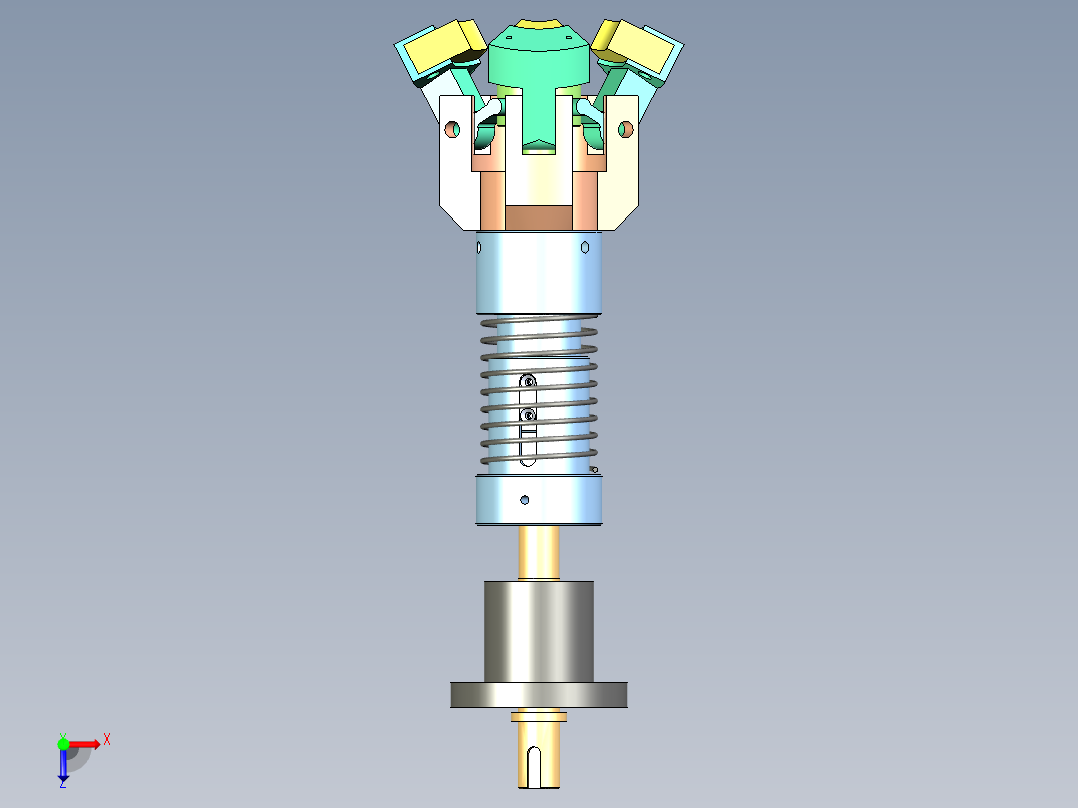 夹持旋盖头俯视图