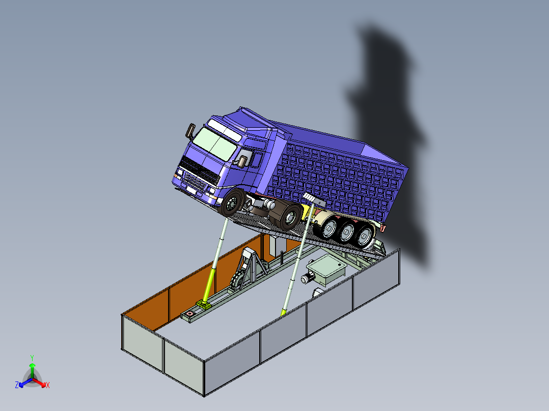 可移动的卡车减震器