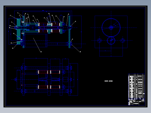 PLC控制的精密加载伺服机构设计课程设计（含图纸）