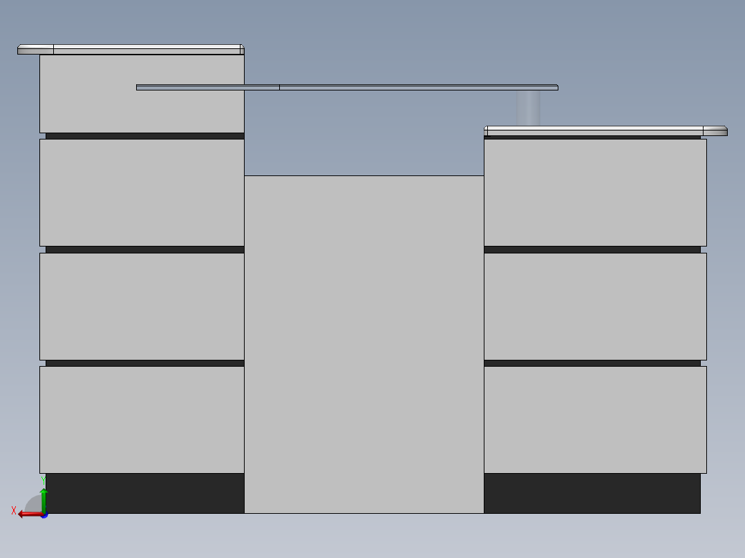 电脑桌(5)后视图