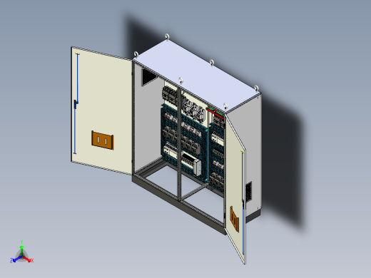 双柜组装刀开关plc4011+630A电源plc控制柜