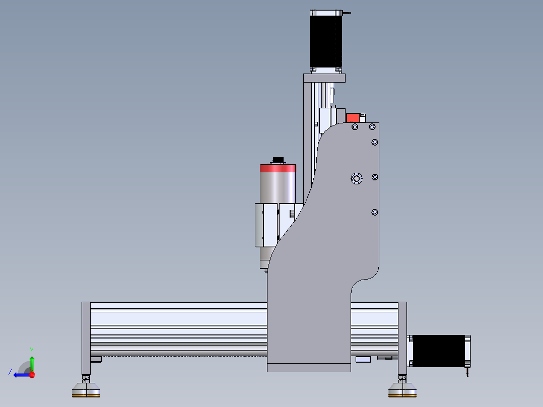cnc4040-雕刻机右视图