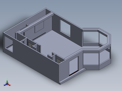 房子、建筑正等轴测缩略图