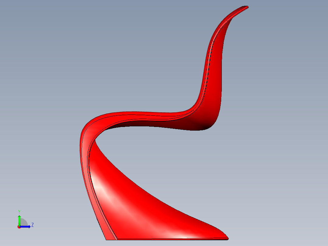 B3004571-潘顿椅左视图