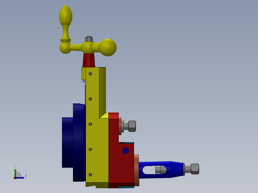 A0003140-车床刀架溜板左视图