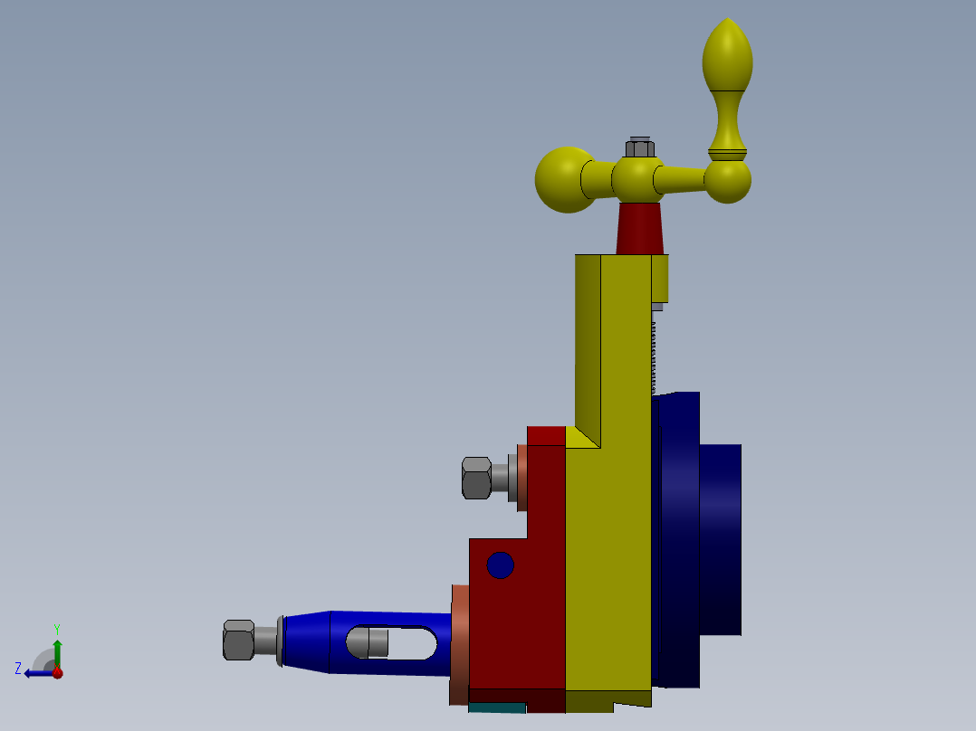 A0003140-车床刀架溜板右视图