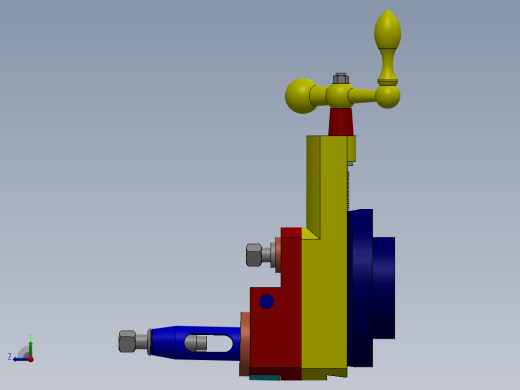 A0003140-车床刀架溜板右视缩略图