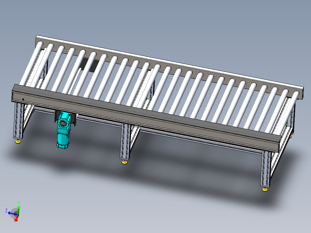 链条传动滚筒线2.5米