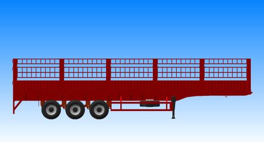 13米平板仓栅半挂运输车- 478435--200缩略图