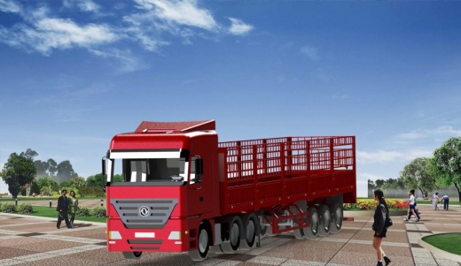 13米平板仓栅半挂运输车- 478435--200缩略图