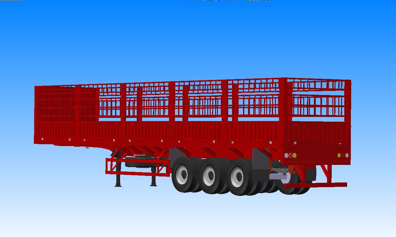 13米平板仓栅半挂运输车- 478435--200