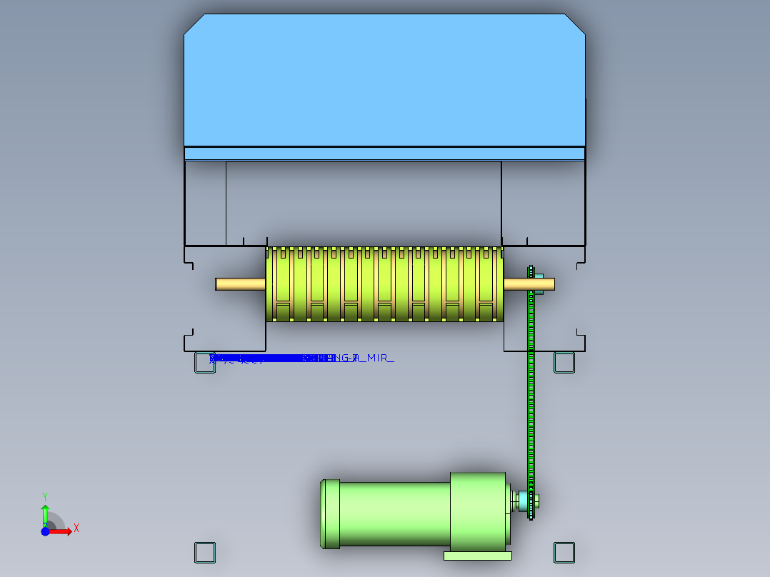 自动回火炉1406200前视图