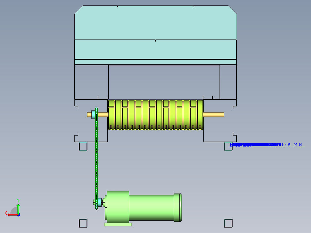 自动回火炉1406200后视图