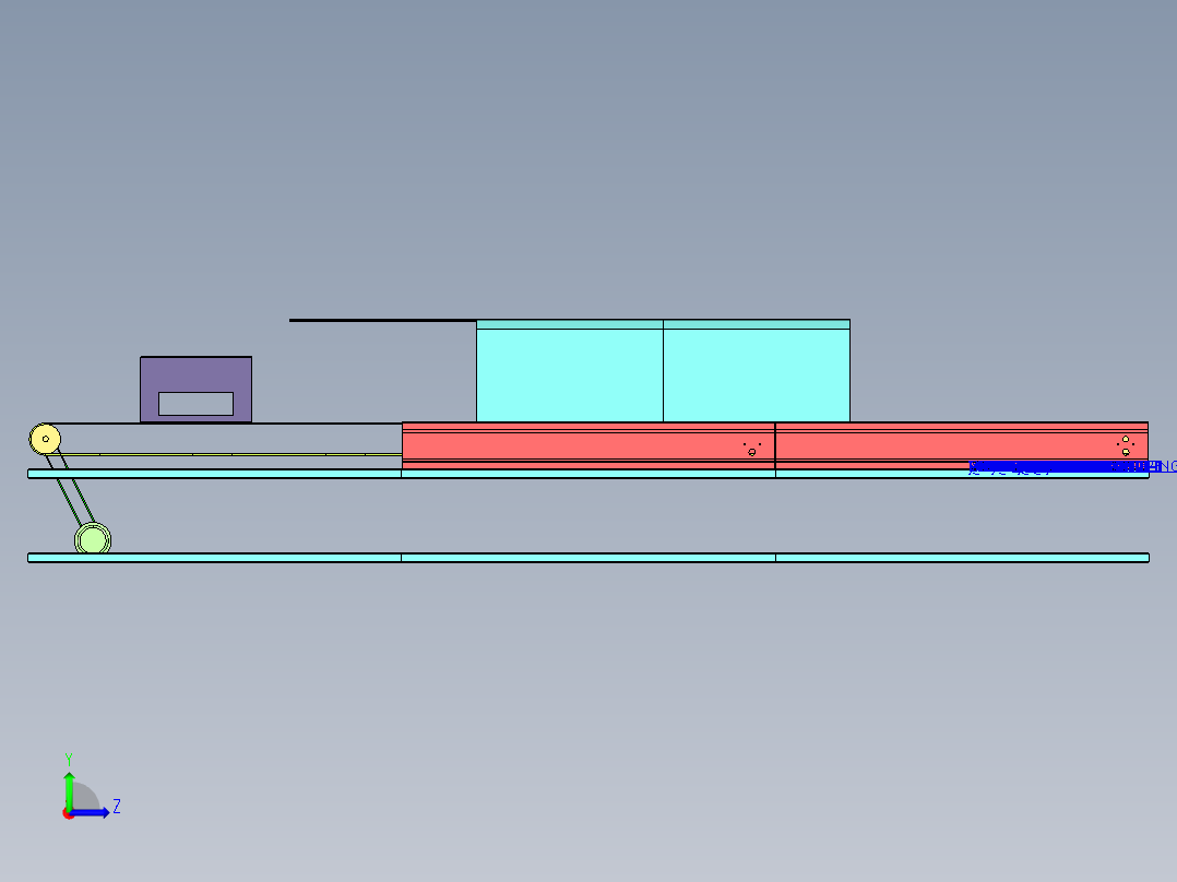 自动回火炉1406200左视图